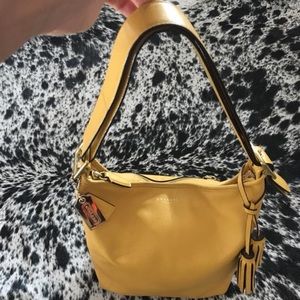Coach Legacy Leather Duffel Bag Sunshine Yellow